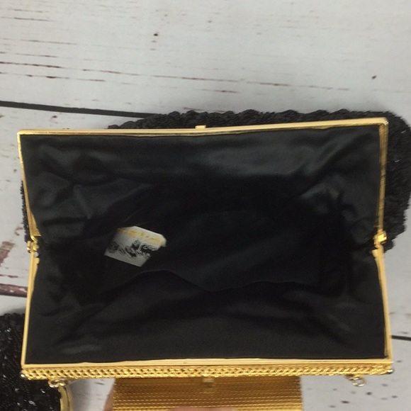 Vintage Vivant by Sarne Black Beaded Evening Bag - Picture 6 of 8